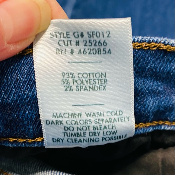 Just Black Denim Dark Wash High Rise Skinny Jeans - Picture 7 of 8